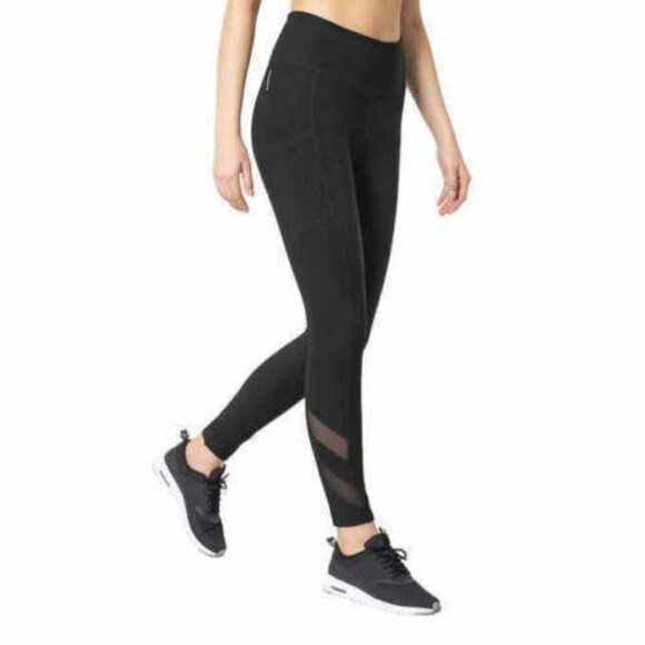 NWT - Mondetta Ladies' Side Pocket Black Active Tight - Size Small - Picture 1 of 6